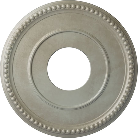 Ekena Millwork Bradford Ceiling Medallion (Fits Canopies up to 6 5/8"), 12 1/2"OD x 3 7/8"ID x 3/4"P, Flash Gold CM12BRFLS
